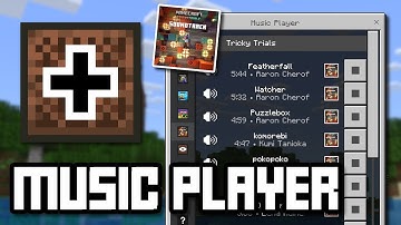MUSIC PLAYER Resource Pack for 1.21! - Music+ Update (Works in Survival Mode!) - Minecraft Bedrock