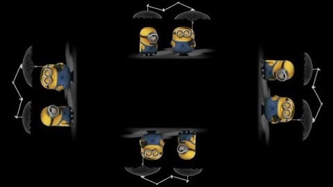 Minions Chicken Chase, Holographic Animation For Use With HoloQuad Pyramid Hologram MMD