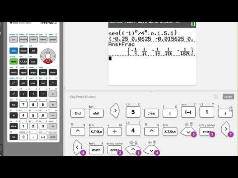 Section 11.1 Creating a sequence on your graphing calculator