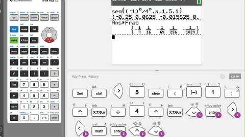 Section 11.1 Creating a sequence on your graphing calculator