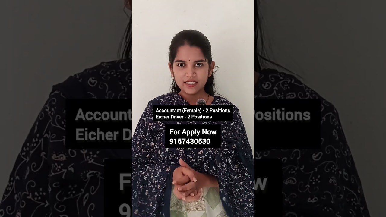 Bhavnagar Hiring Update | Accountant &amp; Driver Roles Info #Bhavnagar #CareerInfo #Jobs