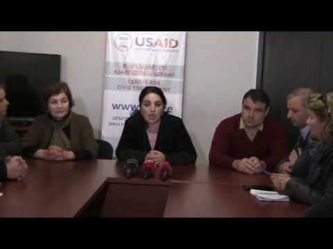 გათავისუფლებულ თანამშრომელთა ბრიფინგი