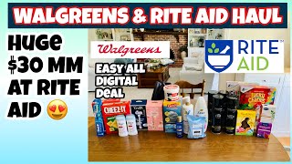 WALGREENS RITE AID HAUL Easy all digitals at wags and HUGE MM over at Rite Aid