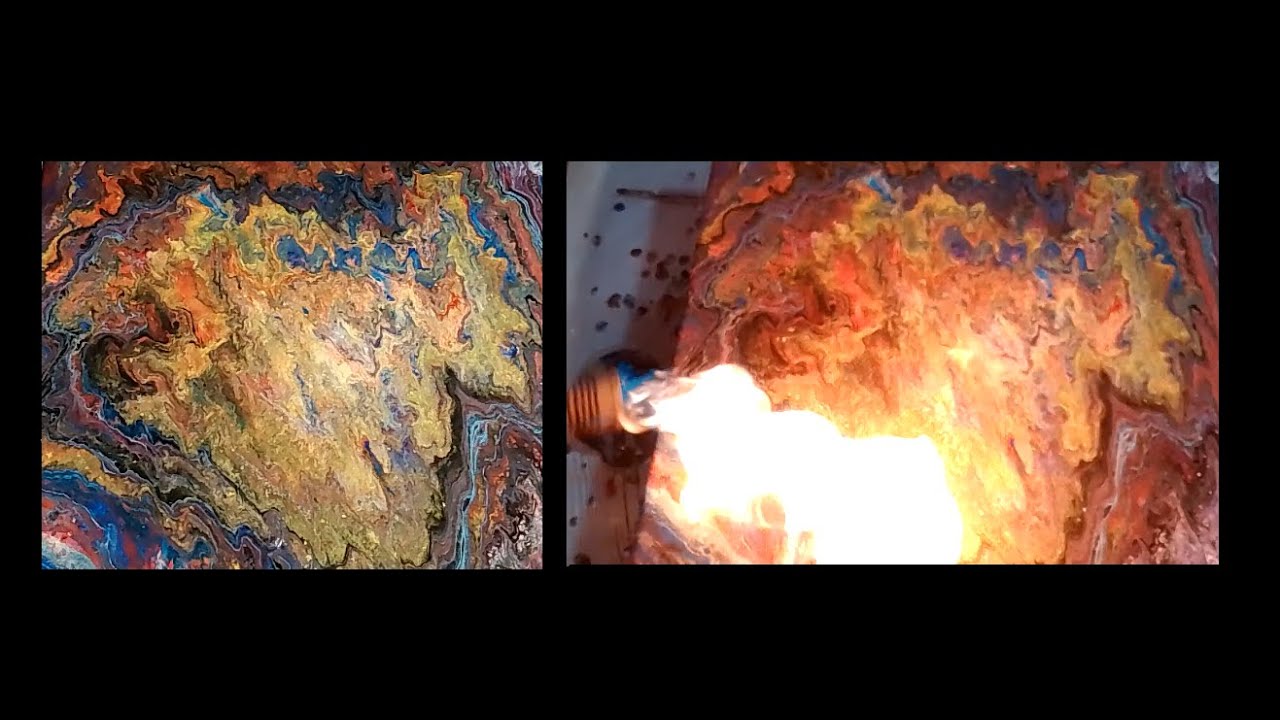 Almost burn my painting.But at the end i had an amazing result.Acrylic