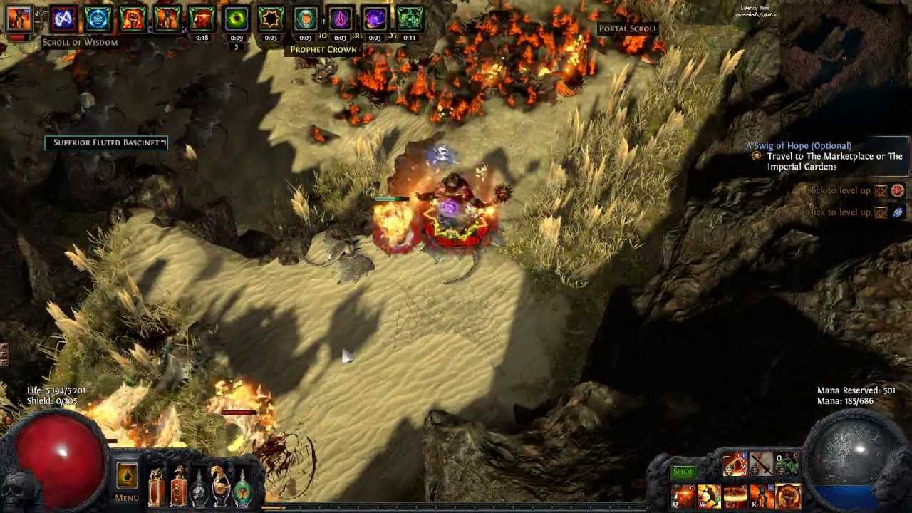 Path Of Exile - Gorge run with aoe sweep