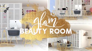 Design With Me (E-Design) | Glam Beauty Room\/Home Office Tour | Beauty Guru Inspired | Albie Knows