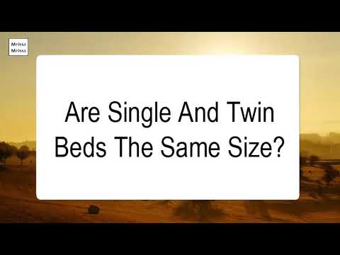Question Are Double And Twin Beds The, Are Two Twin Beds The Same Size As A Full