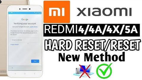 Mi REDMI 4/4A/4X/5A HARD RESET | Mi REDMI 4/4A/4X/5A RESET || #reset #xiaomi #mi5a #pettern #unlock