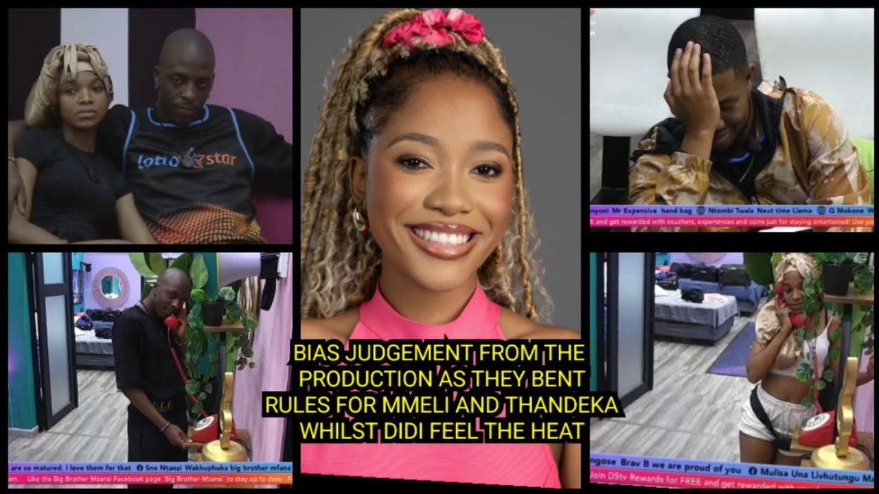 BIAS JUDGEMENT FROM THE PRODUCTION AS THEY BENT RULES FOR MMELI& THANDEKA WHILST DIDI FEEL THE HEAT