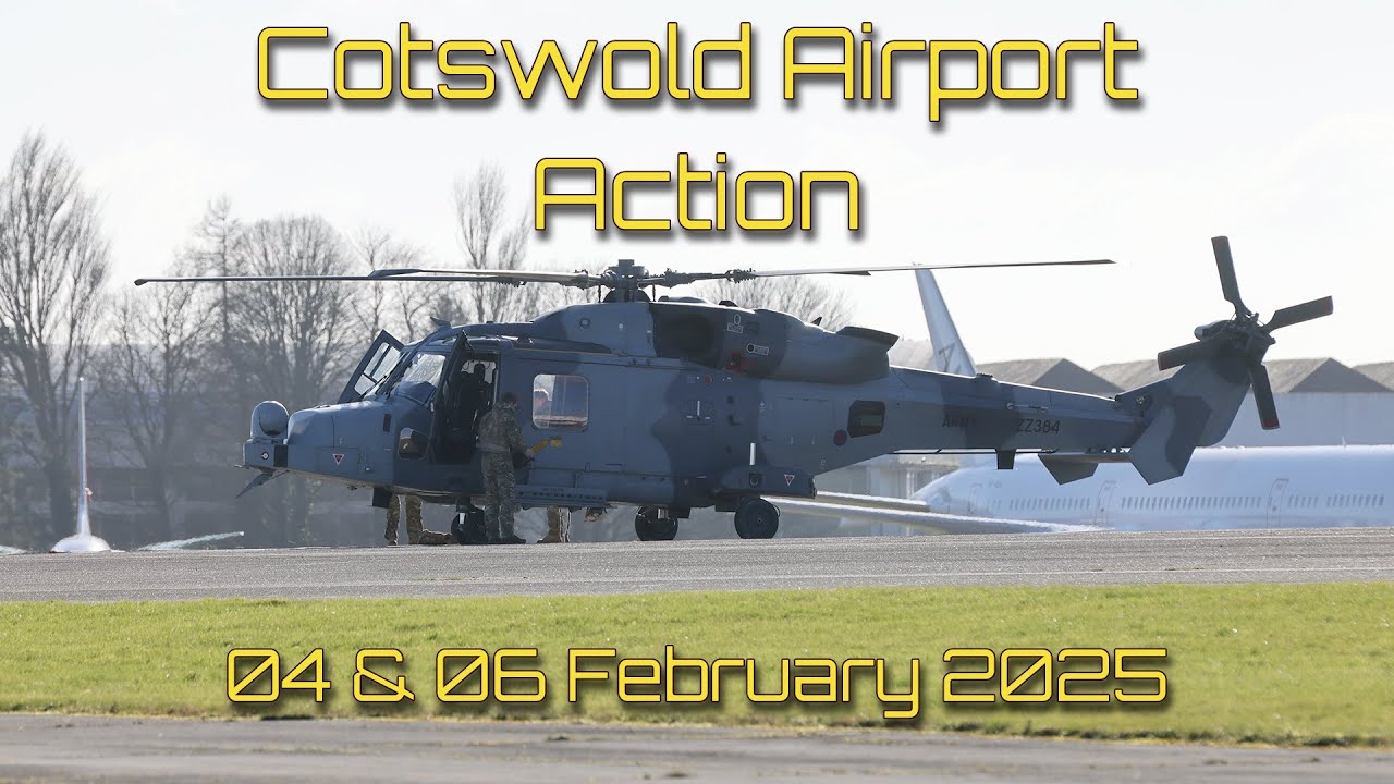 Two days of aviation action at Cotswold Airport , 04 & 06 Feb-2025 with a lot of helicopters about.