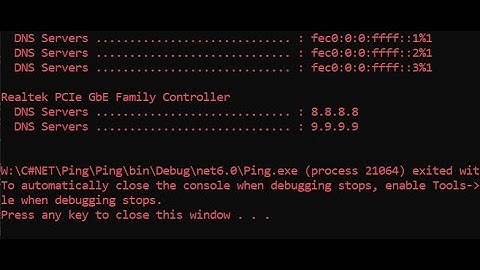 How to get DNS Server IP from C# Console