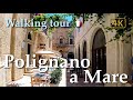 Polignano a Mare (Puglia), Italy【Walking Tour】History in Subtitles - 4K