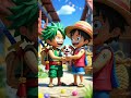 “Cute Puppy Rescue 🐶 | Zoro &amp; Luffy One Piece Short”#ai #luffy #cat #zoro #trending #viralshorts
