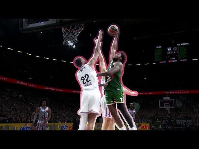 Mozes Rajt do impresivnog dabl-dabl učinka za manje od 16 minuta! | Žalgiris - Paris | 17.04.2025.