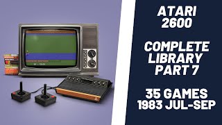 Atari 2600 Complete Library Part 7 - 35 Games From July 1983 To September 1983