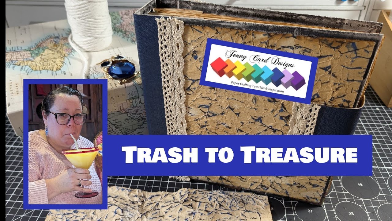 How to Make a Vintage Style Book! Turning Trash into Treasure, Using