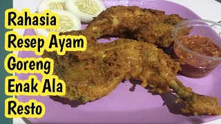 Gurih Manis Nikmat! Resep AYAM GORENG MENTEGA [Dijamin Nambah]. 