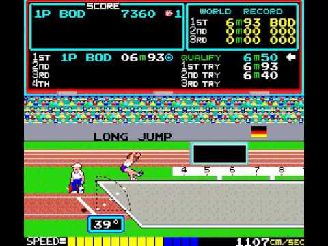 Arcade Game: Track & Field (1983 Konami)