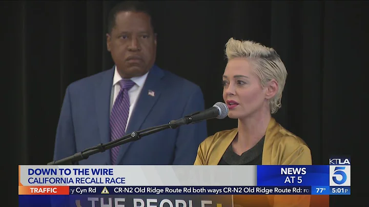 Rose McGowan joins Elder for campaign rally, claim...