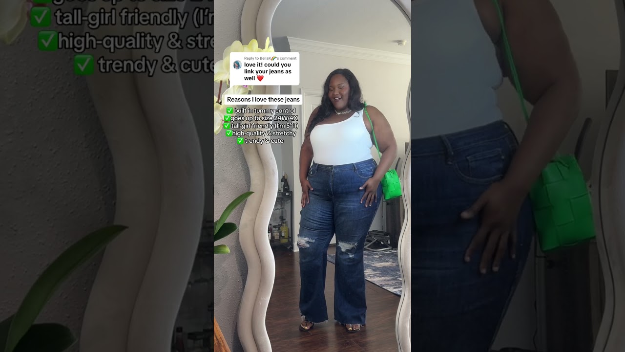 My go-to plus size denim for summer! 