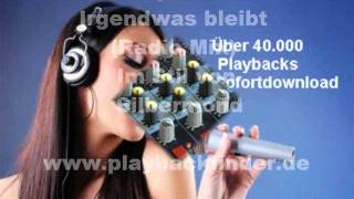 Irgendwas bleibt (Radio Mix) - Playback/ Karaoke in the Art of Silbermond