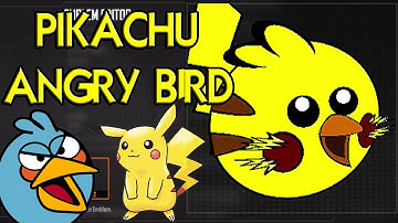 Black Ops 2 - Pikachu Angry Bird - Emblem Tutorial (pokemon)