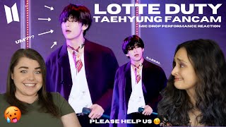 BTS: Lotte Duty Mic Drop Tae Focus Reaction | lainey is back but at what cost, her life?