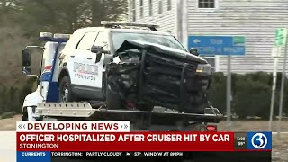 Sergeant’s cruiser struck by car while at road job, LifeStar responding