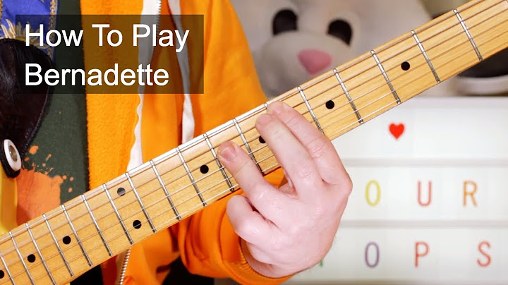 Bernadette Guitar version - Guitar performance video thumbnail