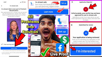 In-stream ads Setup 🤑 Facebook In-stream ads Learn more 😍 Facebook Content Monetization