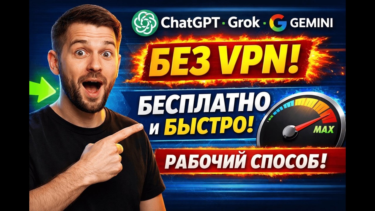 Забудь про VPN: доступ к ChatGPT и другим ИИ без ограничений и потери скорости интернета!