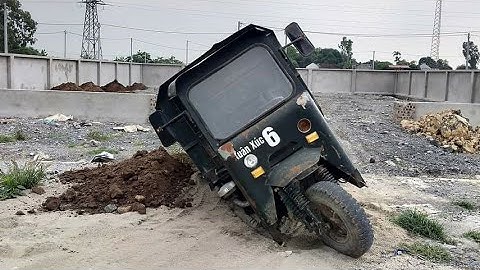 CÔNG NÔNG CHỞ CÁT NGÕ NHỎ quá giỏi || máy xúc múc cát || ô tô tải chở cát || sand truck dump truck