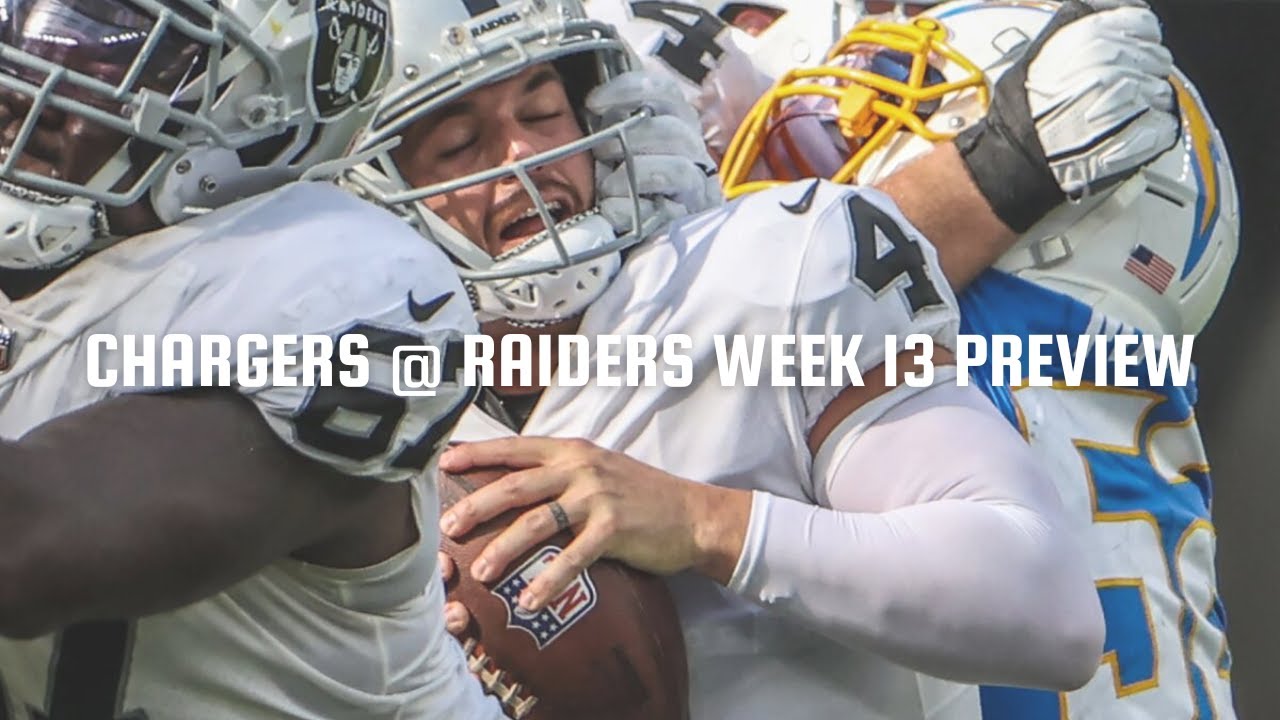 ChargersRaiders Week 13 Preview Revenge Games for Both AFC West