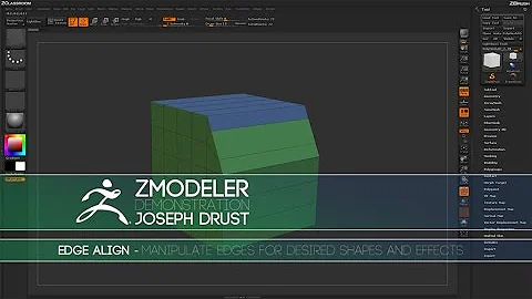 ZBrush ZModeler Edge Actions - Edge Align