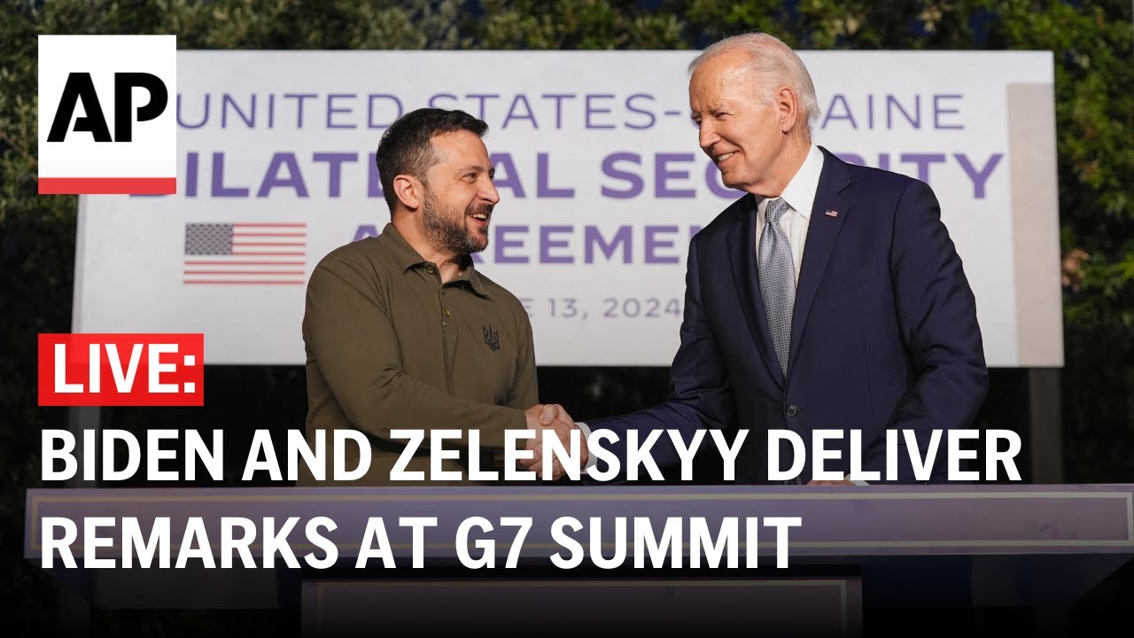 LIVE: Biden and Zelenskyy deliver remarks at G7 Summit in Italy