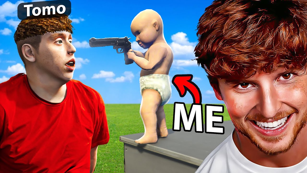 Trolling Little Bro as a BABY in GTA 5 RP!