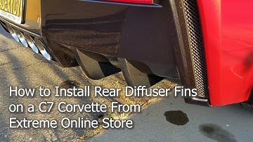 How to Install Rear Diffuser Fins From Extreme Online Store