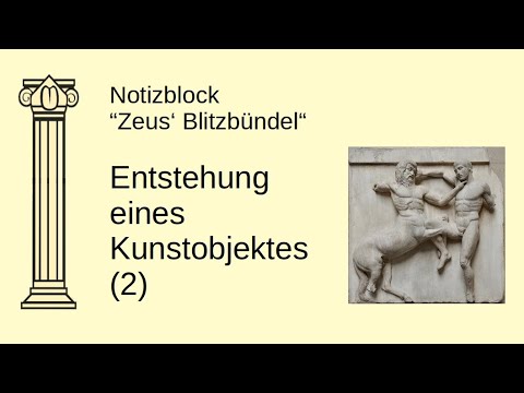 Notizblock „Zeus‘ Blitzbündel“ // Entstehung eines Kunstobjektes (2)
