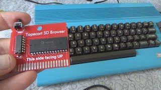 Browser Cartridge For Tapecart SD Commodore 64 C64 Unboxing and Test