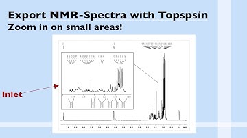Plot & Export NMR-Spectra with an Inlet in TOPSPIN (Zoom into a section!) 3/4