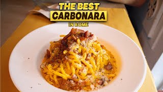 The Best CARBONARA in ROME is Made with 2 Special Ingredients