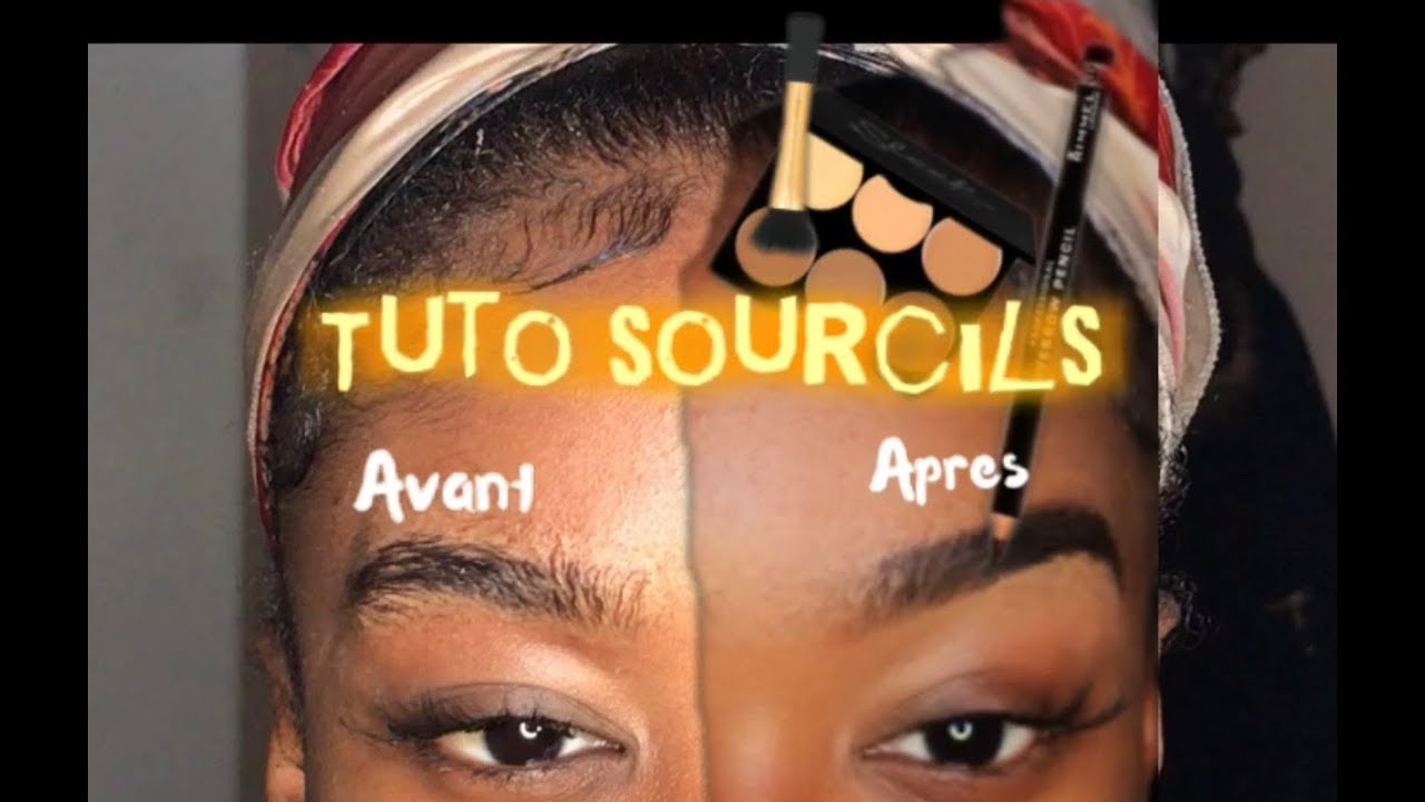 Maquillage sourcils pour peau noire - YouTube