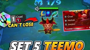 Teemo 3 estrellad tft sett 5 literalmente te tomara tu vida| League of Legend Team fight tactic