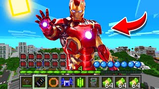 How to play IRONMAN in Minecraft! Real life family IRONMAN Tony Stark Battle NOOB VS PRO Animation