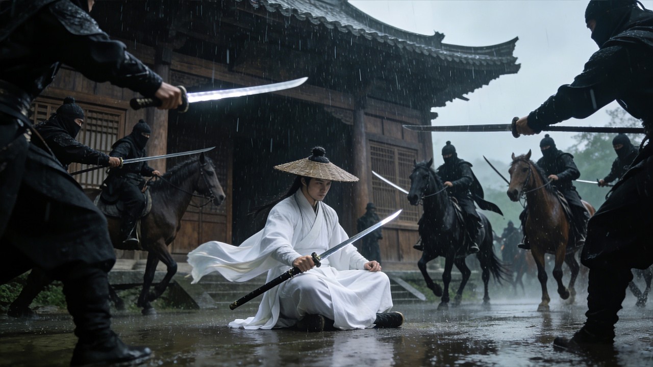 反派圍攻師門，關鍵時刻廢材小夥竟覺醒絕世功法，秒殺反派！#武侠 #功夫 #kungfu #kungfumaster