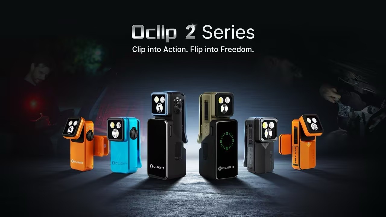 Oclip 2 Ultra Clip Flashlight Multi use EDC Light with Headband