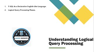 S05 Understanding Logical Query Processing   Logical Query Processing Phases بالعربى