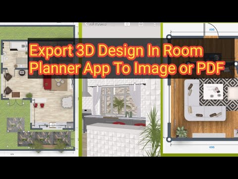 How To Export 3D Design In Room Planner To Picture Or PDF - YouTube