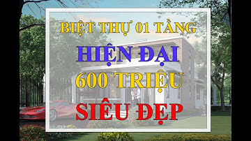 Biệt thự 1 tầng hiện đại | Nhà vườn 1 tầng đẹp | Kiến trúc Zhome -ZH012