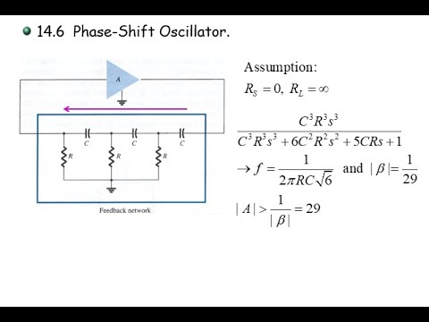 전자회로2 Ch14_10 RC Oscillator- Phase Shift Osc., Wien Bridge Osc.) (Sec ...